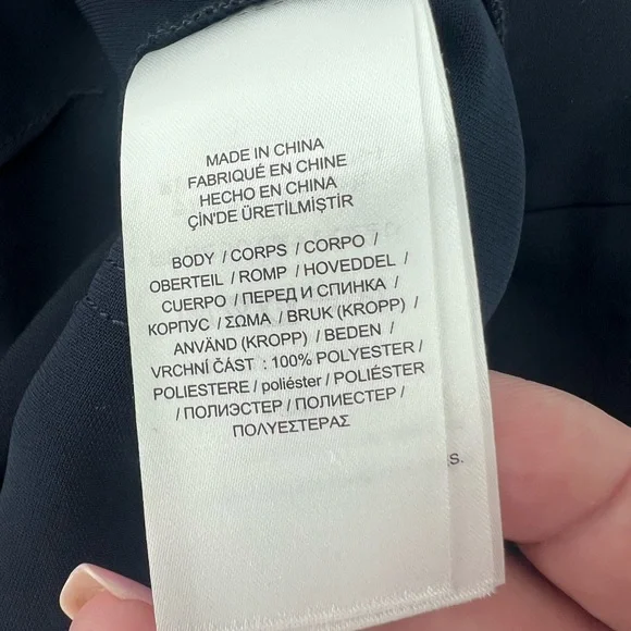 Ralph Lauren Wide-Leg Navy Women's Trousers - Picture 11 of 11